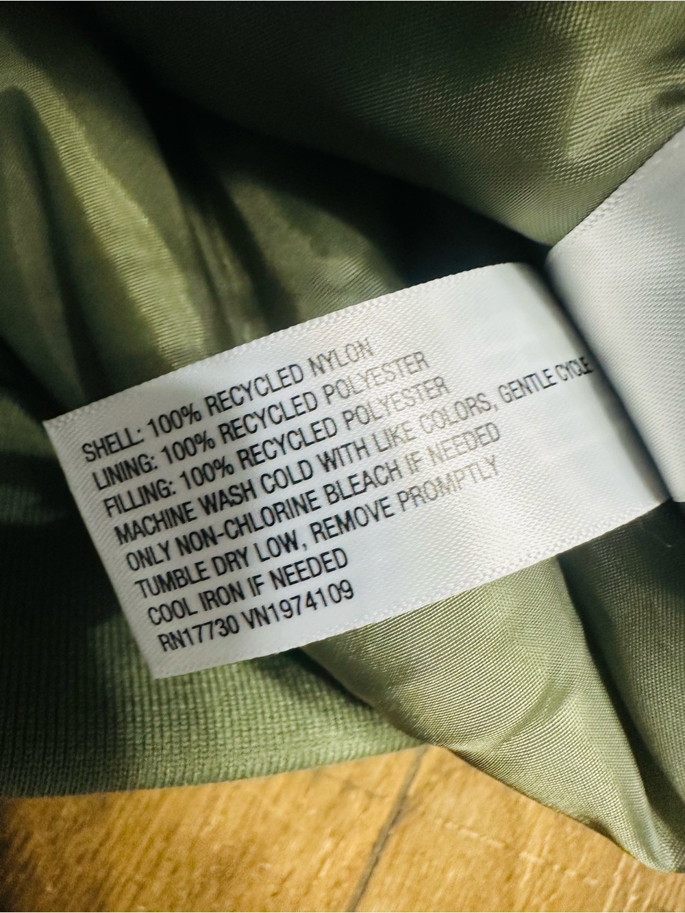 Olive Green Bomber Jacket - Women's Mid Weight Utility Coat Small NWT - Picture 5 of 5
